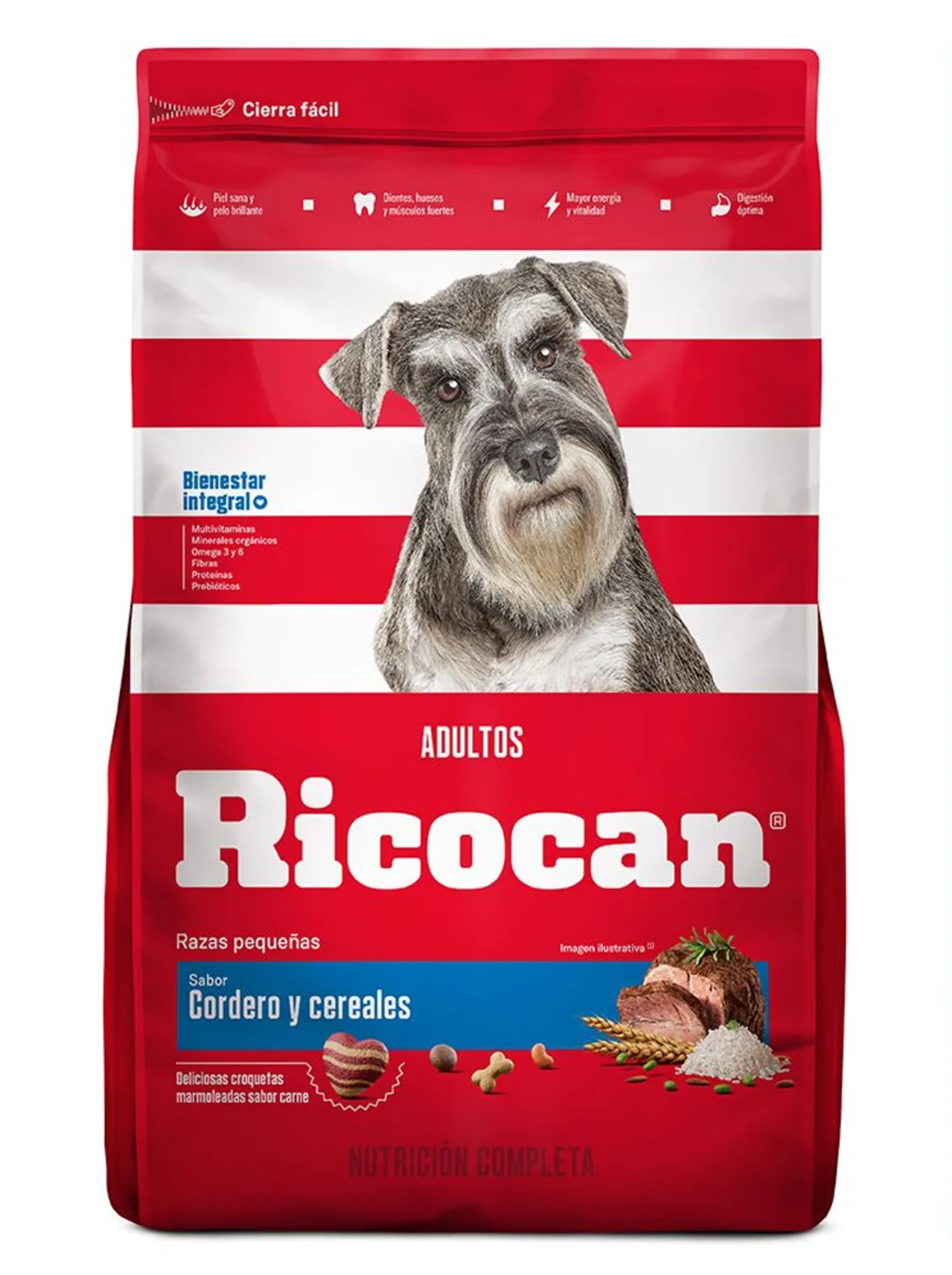 Ricocan Cordero y Cereales Adulto Pequeño 8 kg